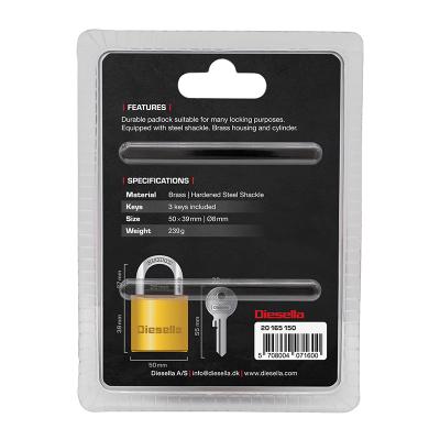 Hængelås X-Large 50 mm Messing